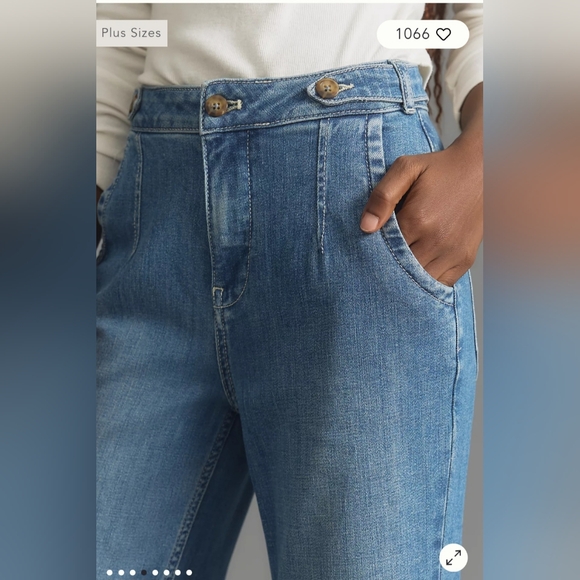 Pilcro Tower Flare Mid Rise Jeans - Picture 4 of 7